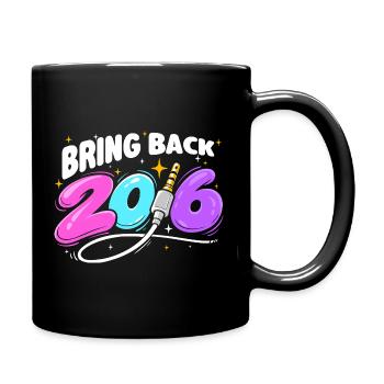 Ramenez les ambiances nostalgique de l’an 2016 - Mug uni - noir - Droite