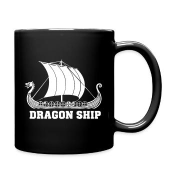 Drakkar Dragon Ship Viking Navire Nordique - Mug uni - noir - Droite