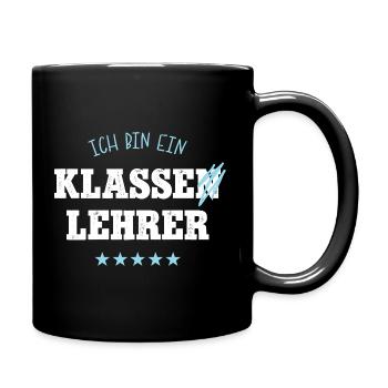 Klassenlehrer Schule Spruch Abschied Bester Lehrer - Tasse einfarbig - Schwarz - Rechts