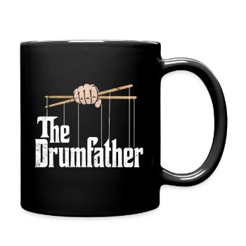 The DrumFather, design for drummers and music bands - Full Colour Mug - black - Right