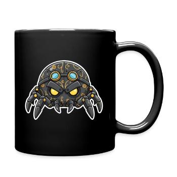 Tarantula Sentinel Steampunk Mechanisch Schwarz - Tasse einfarbig - Schwarz - Rechts