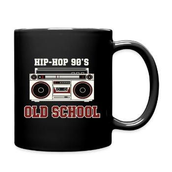 Vinyle DJ Hip-Hop des années 90 Old School - Mug uni - noir - Droite