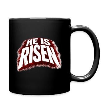 Il est ressuscité - Mug uni - noir - Droite