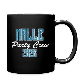 Mallorca, Party Crew - Full Colour Mug - black - Right