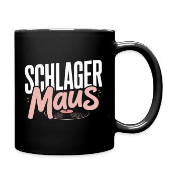 Schlager Maus Party Crew JGA Frauen Schlagermaus - Tasse einfarbig - Schwarz - Rechts