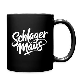 Schlager Maus Party Crew JGA Frauen Schlagermaus - Tasse einfarbig - Schwarz - Rechts
