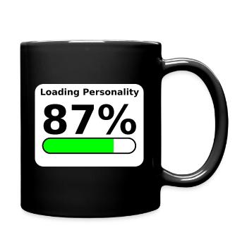 Loading Personality 87% – Nerdy Statement Tee - Tasse einfarbig - Schwarz - Rechts