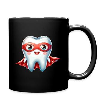 Little Dental Superhero Dentist Heroes - Full Colour Mug - black - Right