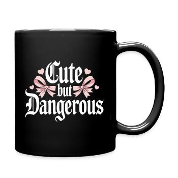 Süß Aber Gefährlich Cute Kawaii Aesthetic Katze - Full Colour Mug - black - Right