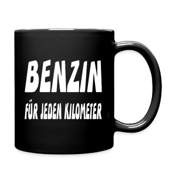 Benzin - Tasse einfarbig - Schwarz - Rechts