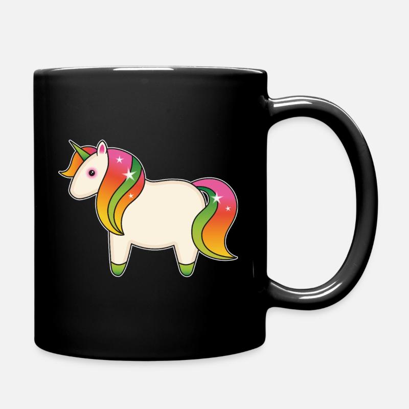 Unicorn - Full Colour Mug - black