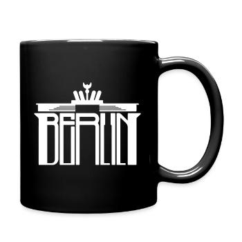 Berlin Germany Capital Tour Tourists Germans - Full Colour Mug - black - Right