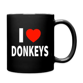 donkey - Full Colour Mug - black - Right