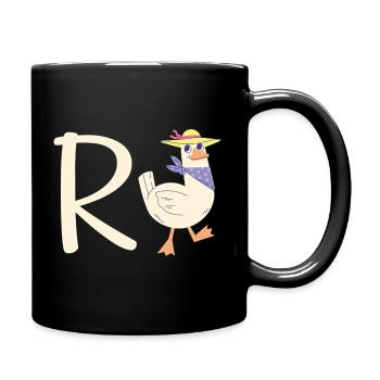 Retraite Duck Pension - Mug uni - noir - Droite