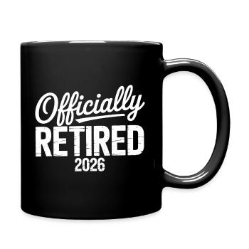 Retired 2026 Funny Retired Graphic Men Retirement - Full Colour Mug - black - Right