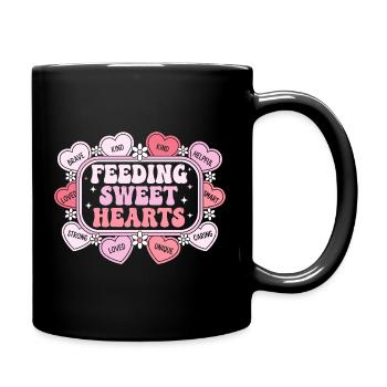 Caring Hearts: Education and Love - Full Colour Mug - black - Right