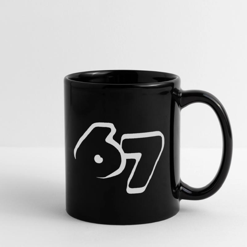 67 "six seven" drawn Tasse einfarbig