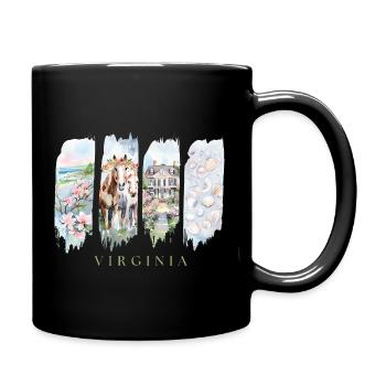 Voyage en Virginie – Histoire et charme côtier - Mug uni - noir - Droite