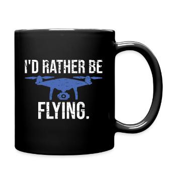 J’en ai assez, je vais piloter drones pilotes - Mug uni - noir - Droite