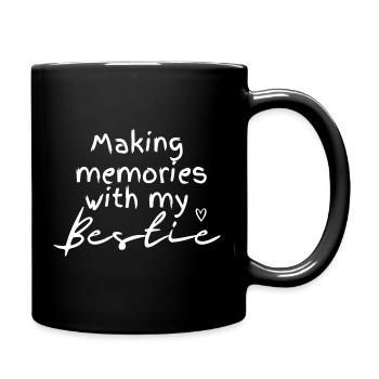 Bestie Memories Handwritten Script - Full Colour Mug - black - Right