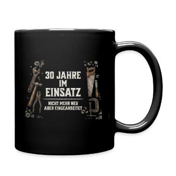 30. Geburtstag Handwerker Geschenk Werkzeug Spruch - Tasse einfarbig - Schwarz - Rechts