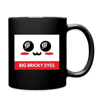 Large clamping blocks eyes - Full Colour Mug - black - Right