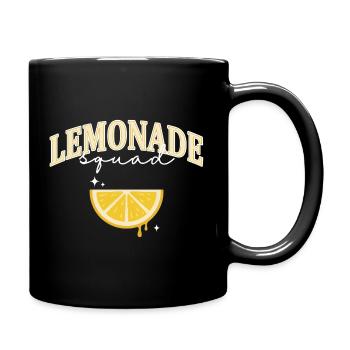 Lemonade Squad Zitrone Sommer Limonade - Tasse einfarbig - Schwarz - Rechts