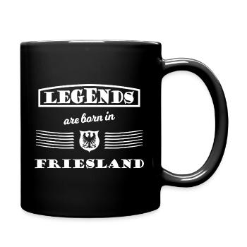 Legenden Friesland Born - Tasse einfarbig - Schwarz - Rechts
