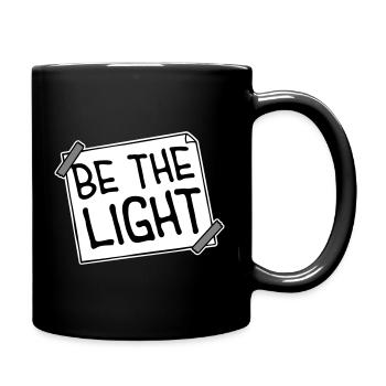 Logo de la Déclaration Positive Motivationnelle Be The Light - Mug uni - noir - Droite