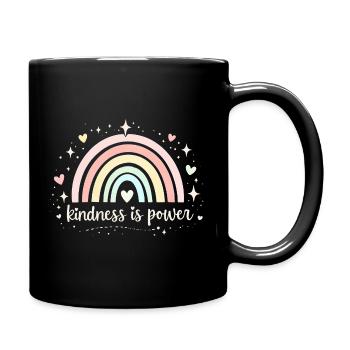 La gentillesse est un pouvoir Don inspirant pour un travailleur social - Mug uni - noir - Droite