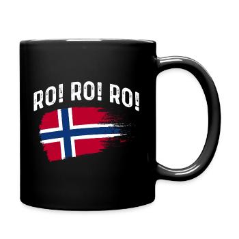 Norway Norge Fjords Scandinavian Ro Viking ship - Tasse einfarbig - Schwarz - Rechts
