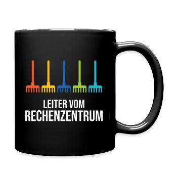 Leiter vom Rechenzentrum Gärtner Gärtnerin Garten - Tasse einfarbig - Schwarz - Rechts