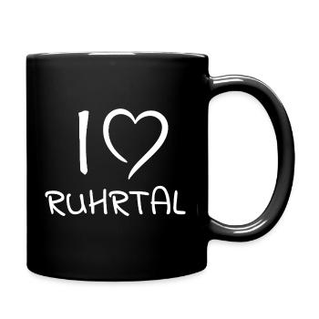 I-Love-Ruhrtal - Tasse einfarbig - Schwarz - Rechts