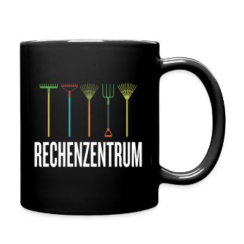 Leiter vom Rechenzentrum Gärtner Gärtnerin Garten - Tasse einfarbig - Schwarz - Rechts