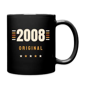 2008 Original Vintage Retro 18th Birthday Gift - Full Colour Mug - black - Right