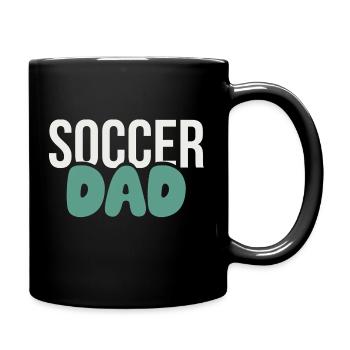 Football Style Papa Audacieux - Mug uni - noir - Droite