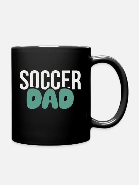 Soccer Dad Bold Style - Full Colour Mug - black