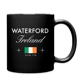 Waterford Coordonnées Irlande Souvenir de voyage - Mug uni - noir - Droite