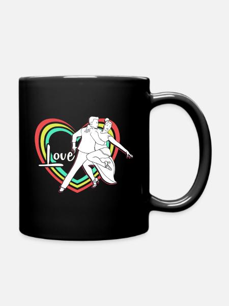 Walzer Paartanz - Tasse einfarbig - Schwarz