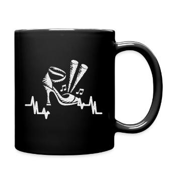 Salsa Tanzen - Turn Patterns Over Small Talk - Tasse einfarbig - Schwarz - Rechts