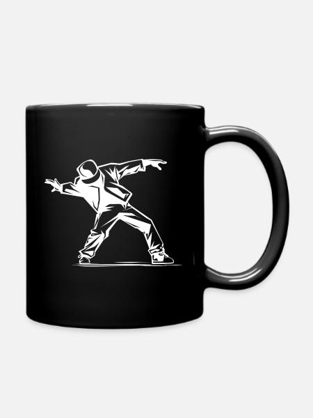 Breakdancer Skizze - Tasse einfarbig - Schwarz