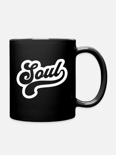 Soul Script Retro-Logo - Tasse einfarbig - Schwarz