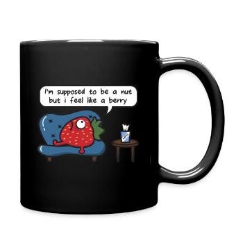 Strawberry Supposed Nut Fruit Feeling Therapy Sofa - Tasse einfarbig - Schwarz - Rechts