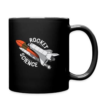 Cadeau de navette spatiale Science Rocket - Mug uni - noir - Droite