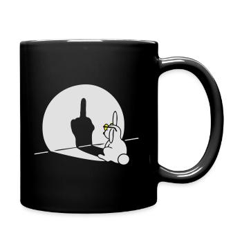 Fuck you very much - 2C black & very dark Shirts - Tasse einfarbig - Schwarz - Rechts