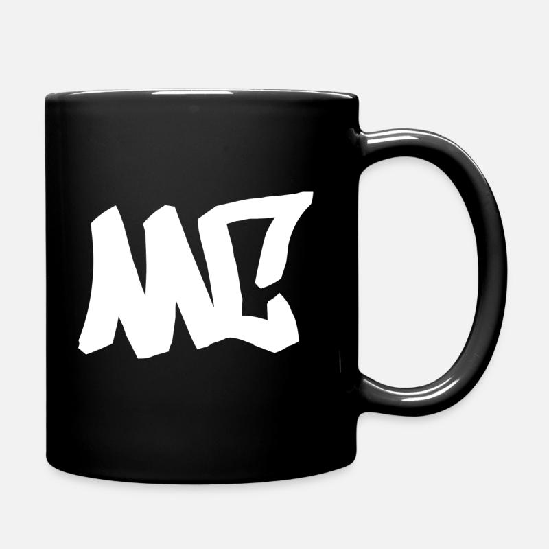 MC - Hip Hop, Rap, Graffiti - Full Colour Mug - black