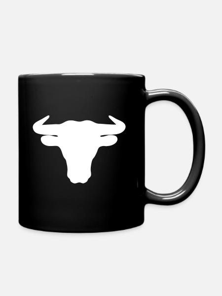 Stierkopf - Full Colour Mug - black