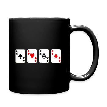 4 aces - Full Colour Mug - black - Right