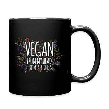 Veganer - Tasse einfarbig - Schwarz - Rechts