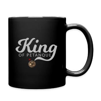 KÖNIG VON PETANQUE - Tasse einfarbig - Schwarz - Rechts